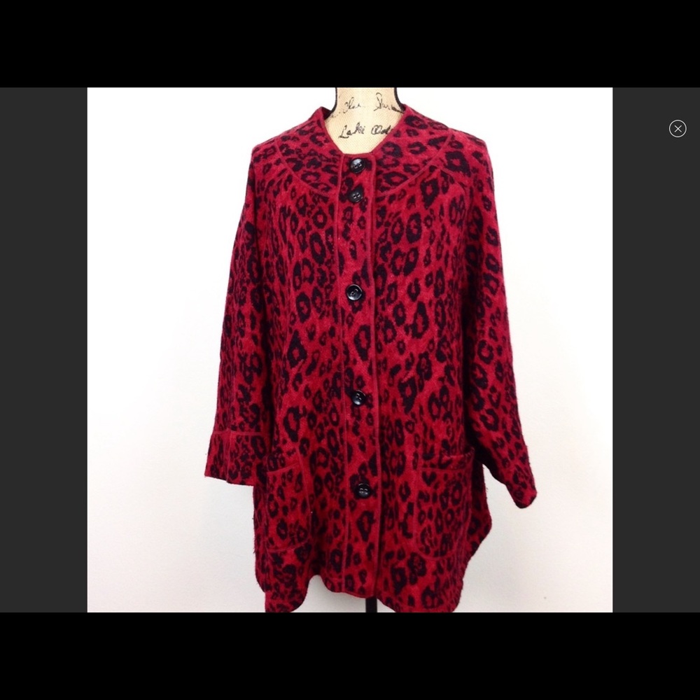 4 for $20.  Red leopard Ruby Road cardigan 3X